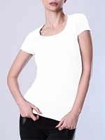 T-SHIRT SCOLLO AMPIO M.CORTA