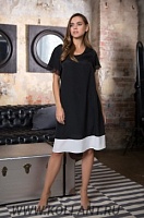 17605 Платье домашнее женское Mia-Mia "Black&White"