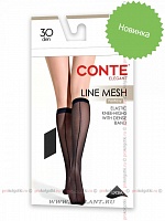 Line Mesh 30 Knee-highs